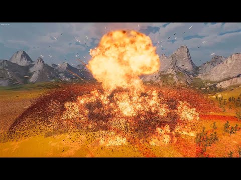 Nuclear Bombs vs 1,000,000 Zombies — Ultimate Epic Battle Simulator 2