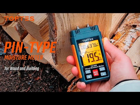 TopTes TS-630 Moisture Meter | Easily Test Moisture for Firewood/Wall