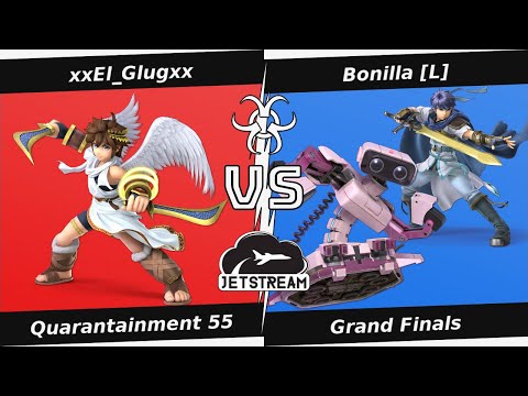 Quarantainment 55 Grand Finals - Bonilla [L] (ROB, Ike) Vs xxEl_Glugxx (Pit) - SSBU