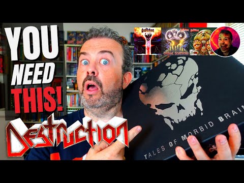 DESTRUCTION picture disc vinyl box set Tales Of Morbid Brains unboxed