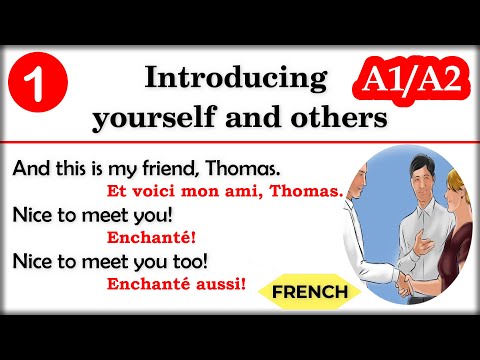 French | Introducing Yourself and Others | Part-1 | #basic  #delfa2productionorale #basicfrench