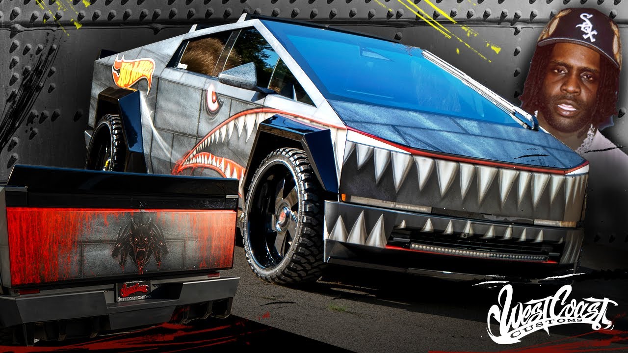 Chief Keef's Cybertruck Gets a WILD Custom Paint Job