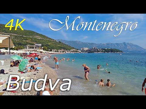 🌞Budva, Montenegro,🌡T+35C°  - 4k, walking tour - travel guide