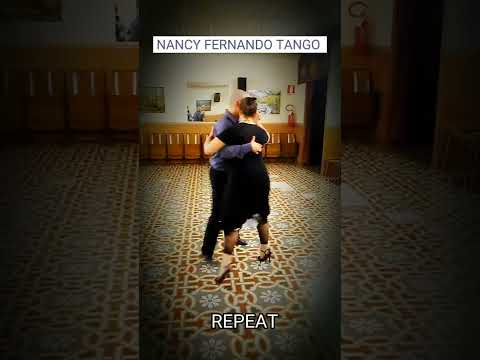 Tango ~ "Cortado con enganche hacía atrás" - Nancy Fernando Tango
