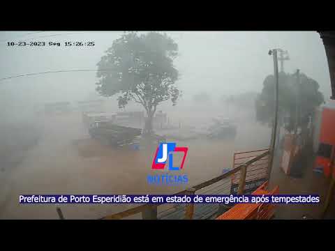 Prefeitura de Porto Esperidião MT está em estado de emergência após tempestades
