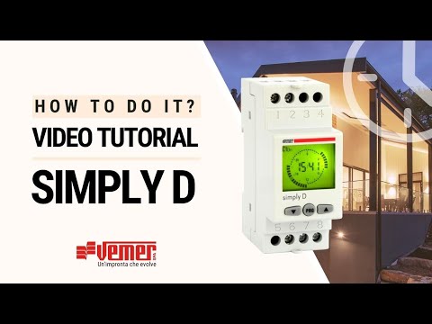 SIMPLY D: how to program a digital time switch by Vemer