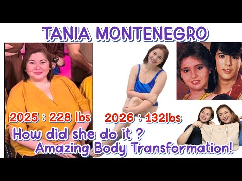 80’s Teen Star ⭐️TANIA MONTENEGRO ‘s DRAMATIC WEIGHT LOSS JOURNEY  ! Paano siya pumayat muli ? 