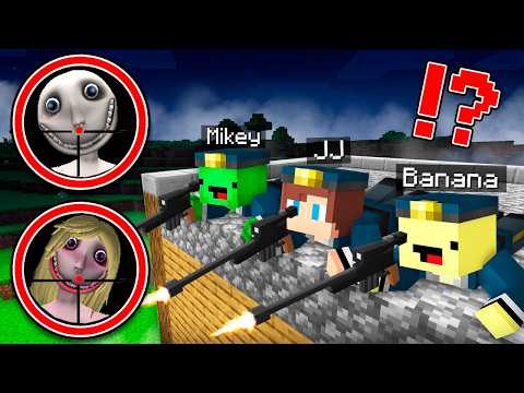 JJ and Mikey Became FBI SNIPERS and hunted FAMILY MAN FROM THE WINDOW - Maizen Security House