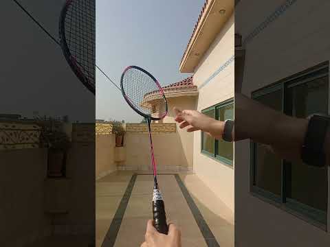 Flexible badminton racket #shorts