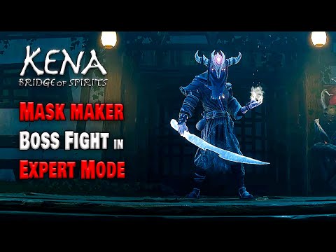 Mask Maker Boss Fight in Expert Mode - Kena: Bridge of Spirits | How to Defeat - Game Clips
