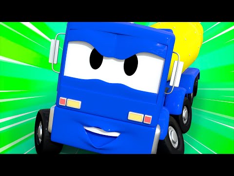 Troy der Zug -  Christopher der Betonmischer repariert einen großen Riß in der Strasse!