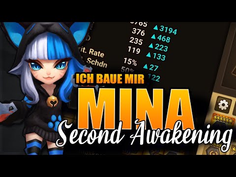 SUMMONERS WAR ★ Second Awakening Mina - Ich baue mir Mina die Wasser Martial Cat (Deutsch/German)