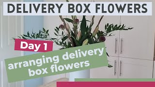 Arranging delivery box flowers | Day 1