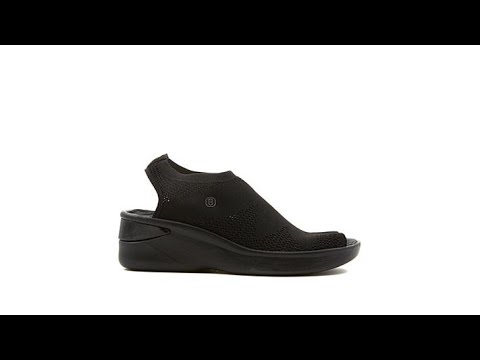 Bzees Secret PeepToe Knit PullOn Sandal