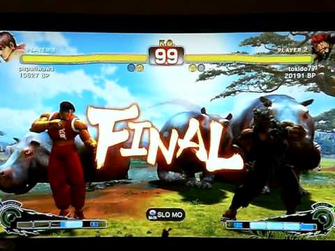 Tokido [Akuma] vs Papatiwawa [Guy] SUPER STREET FIGHTER 4 - Japanese Online Ranked Matches