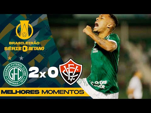 Gols e lances de Guarani x Vitória