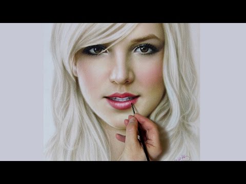 painting britney spears time lapse video by portretart