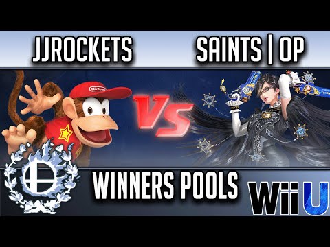 Showdown Battle Royale 2 WINNERS POOLS - JJROCKETS (Diddy Kong) vs Saints | OP (Bayonetta)