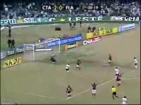 Coritiba 5 x 0 Flamengo brasileirão 2009 Gol Marcos Aurélio Bruno Batata e Leozinho