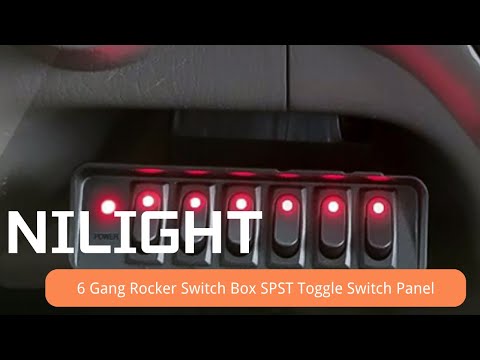 🔧⚡ Nilight 6 Gang Rocker Switch Box Review | Clean Power Control for 12V / 24V Vehicles