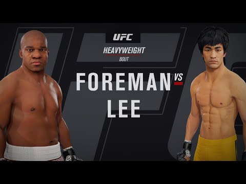 EA SPORTS UFC 4 George Foreman 🆚 Bruce Lee