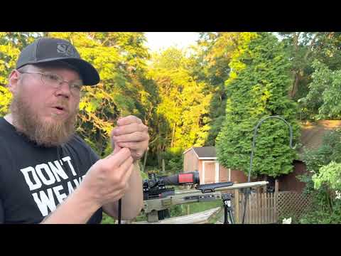 Cleaning an accuracy international rifle.