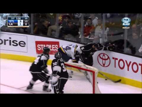 Marian Gaborik wrist shot PPG 3-1 St. Louis Blues vs LA Kings Dec 18 2014 NHL