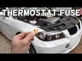 PRZEGRZANIE BMW LOKALIZACJA I WYMIANA BEZPIECZNIKA TERMOSTATU BMW E90 E91 E92 E93