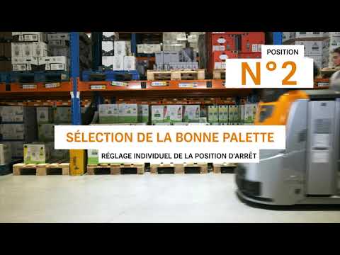 Préparateur de commandes au sol autonome STILL OPX iGo neo - Plusieurs positions d'arrêt