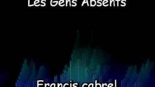 Les Gens Absents - Francis Cabrel - cover