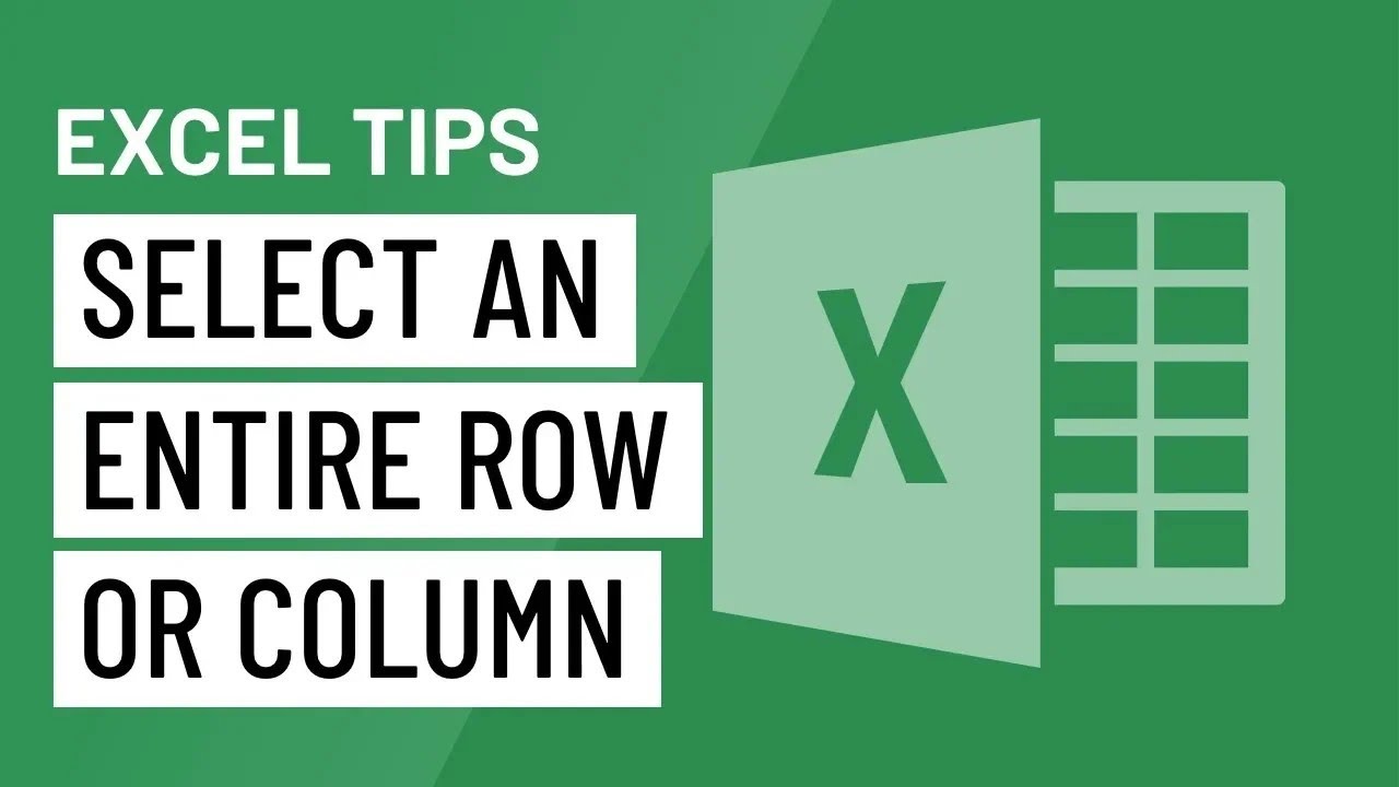Excel Quick Tip Select an Entire Row or Column #exceltips #excel
