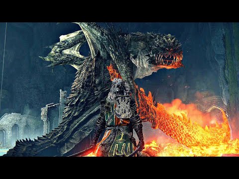 Elden Ring - Magma Wyrm Makar Boss Fight (4K 60FPS)