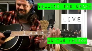 How to play SELLING THE DRAMA by LIVE easy acoustic guitar