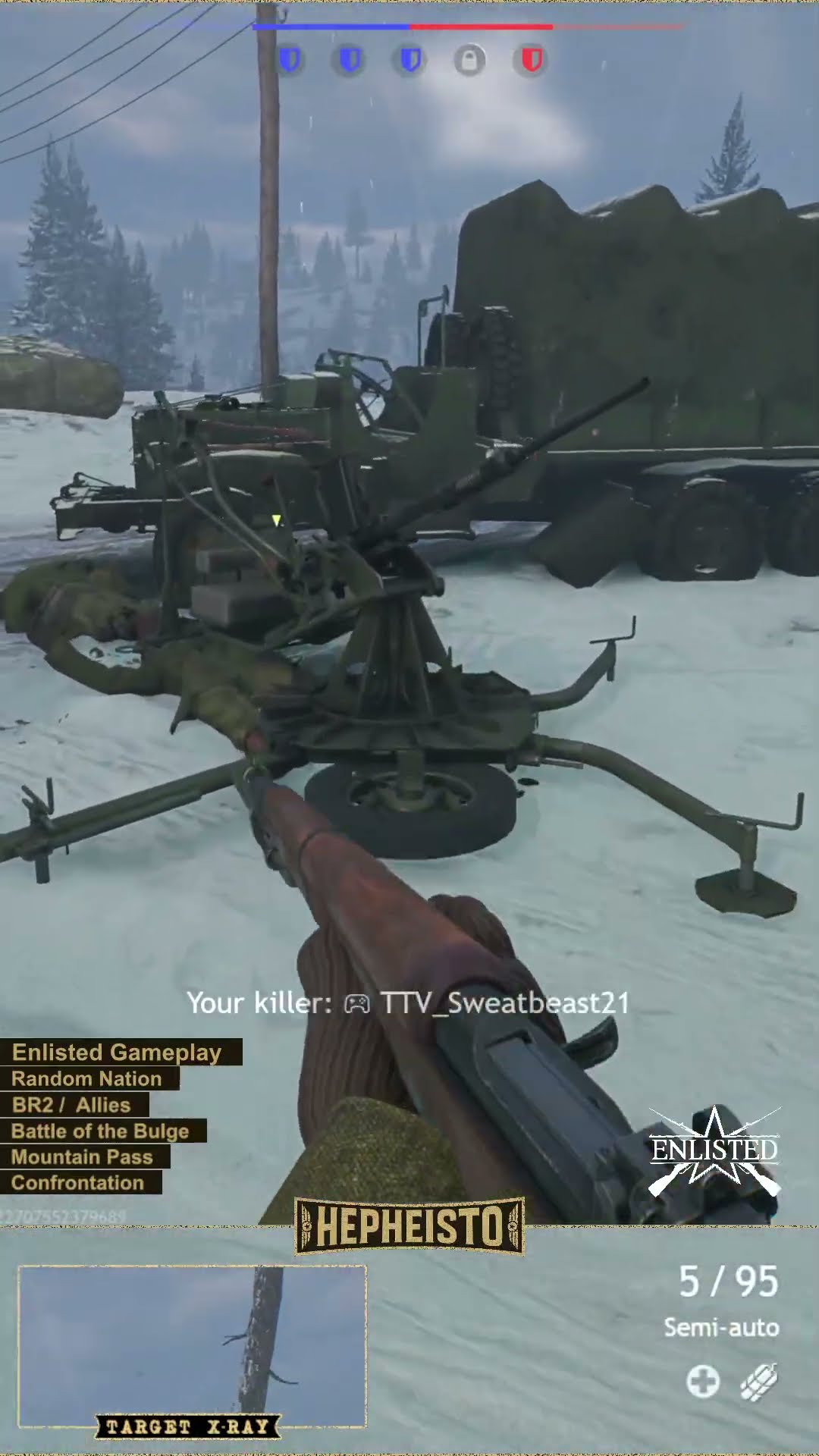 Engineer eliminates Plane Bf 109 E-7/U2 with 20mm Polsten Cannon Anti Air Gun