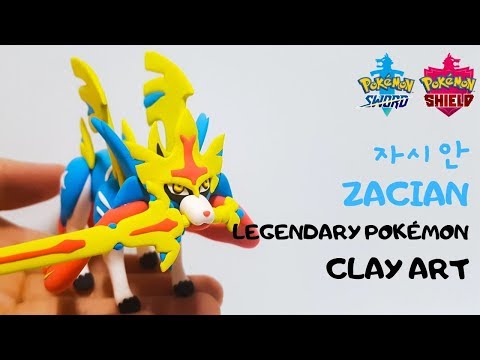 Pokémon Clay Art : Creating 8th-generation Legendary Pokemon 'Zacian'