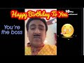 Happy Birthday Whatsapp Status Jethalal Wishing Happy Birthday Funny 10 Plus Entertainment