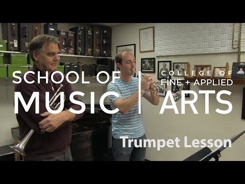 Illinois Bands - Brass - Professor Charles Daval - Trumpet Lesson