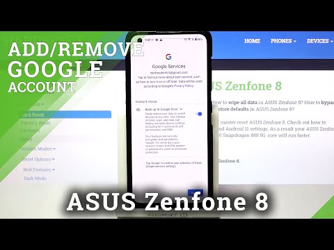How to Add / Remove Google Account in ASUS ZenFone 8 – Manage Google Account