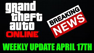 GTA ONLINE WEEKLY UPDATE BREAKING NEWS APRIL 18TH 4/20 EVENT! MC SALE DOUBLE MONEY