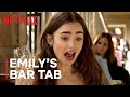 The Total Cost Of All Emily's Drinks In Emily In Paris | Netflix