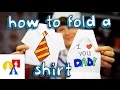 How To Fold An Origami Shirt Father S Day Card
