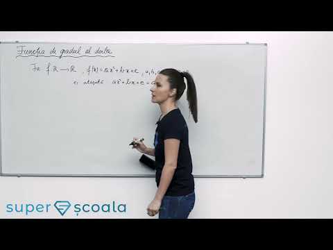 Clasa a IX-a - Funcția de gradul al doilea