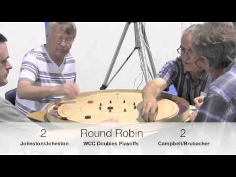 Crokinole 2015 World Championship - Doubles Johnston/Johnston v Campbell/Brubacher