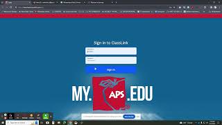 Setup tabs to open on login Chrome and my.aps.edu