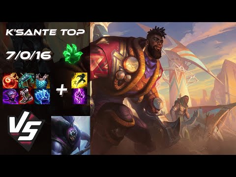 TOP K'Sante vs Jax - EU Grandmaster Patch 14.21