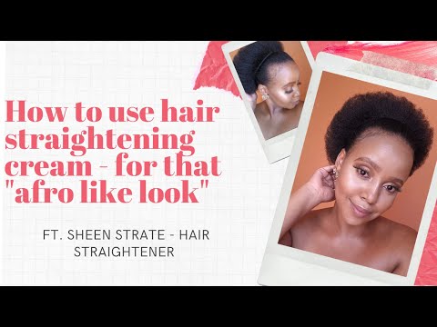 HOW TO: Use hair straightening cream to get that "afro-like" look | South African YouTuber