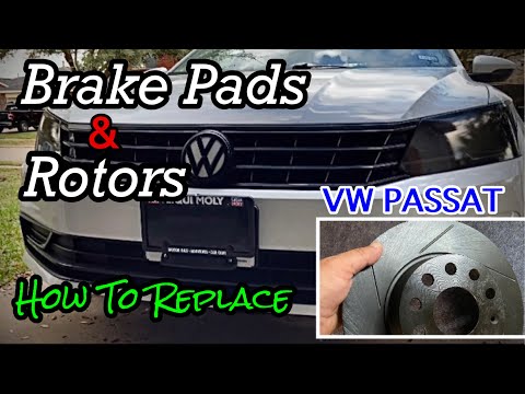 How To Change Brake Pads And Rotors - (Front) VW Passat #volkswagen