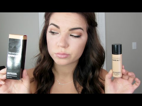 bareMinerals bareSkin Pure Brightening Serum Foundation Review & Demo