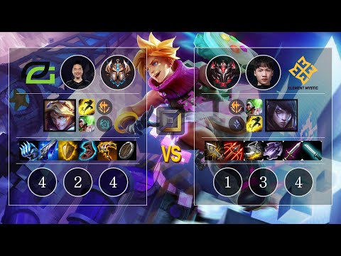 OPT Arrow Ezreal vs EM Shark Aphelios Bot - KR Challenger Patch 10.11