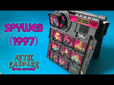 SpyWeb (1997) by Parker Brothers - Vintage Board Game Review - Guess Who with Spies! - Spy Web